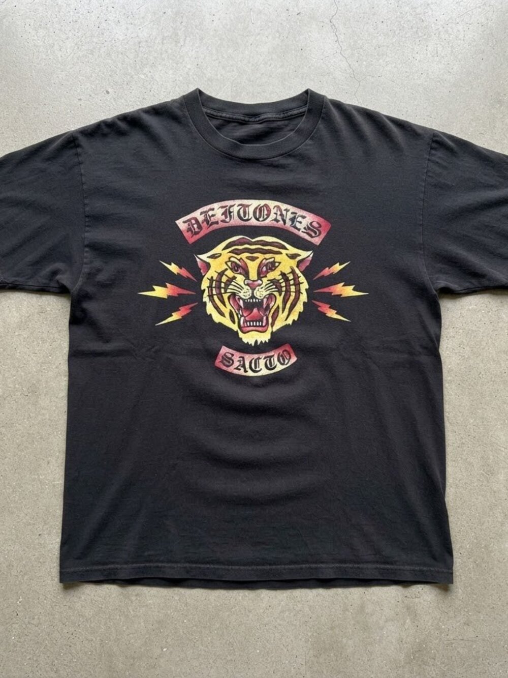 Deftones Tour 2006 Tiger Sacto Black Cotton T-Shirt Unisex S-4XL